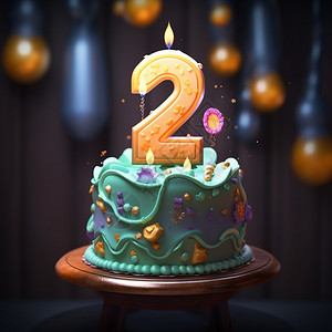 2M图片生日蛋糕背景