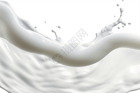杯中牛奶跳舞的液体设计图片