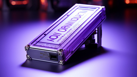 耀眼的紫色电池背景图片