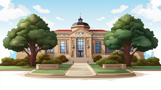 大学大礼堂背景图片