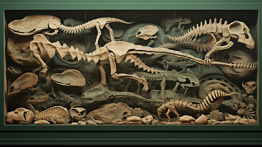 自然历史博物馆化石图片