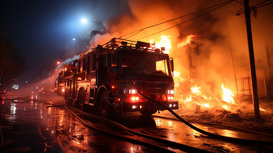 灭火救援背景图片
