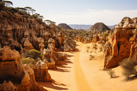 著名的沙丘地质公园景观图片