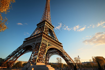 巴黎的埃菲尔铁塔景观图片