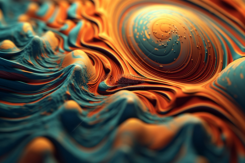 抽象流动液体创意背景图片