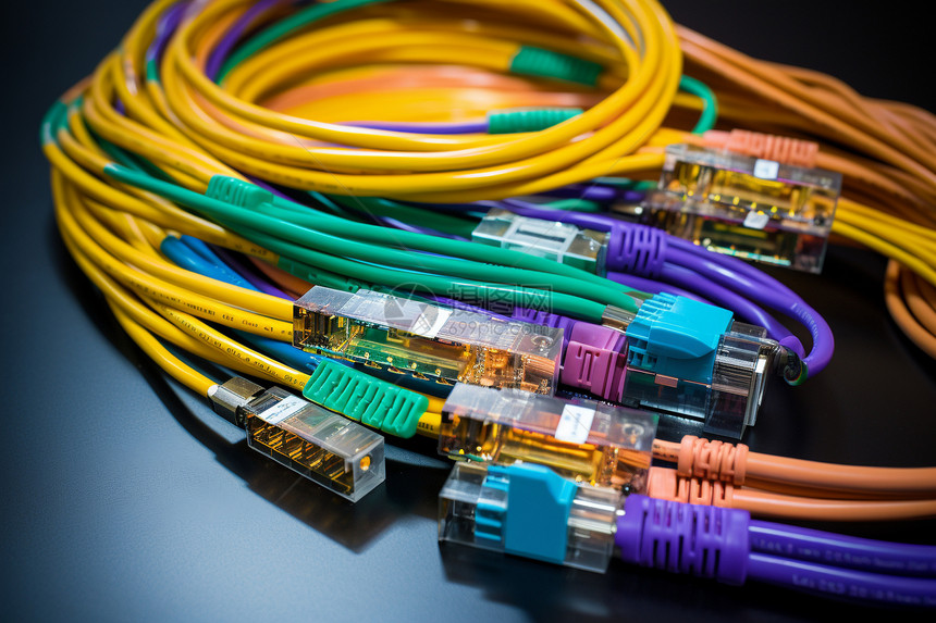 互联网光纤通信电缆图片