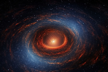 银河系中的神秘黑洞背景图片