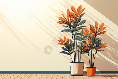 室内富有生机的植物装饰图片