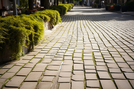 瓷砖城市道路背景图片