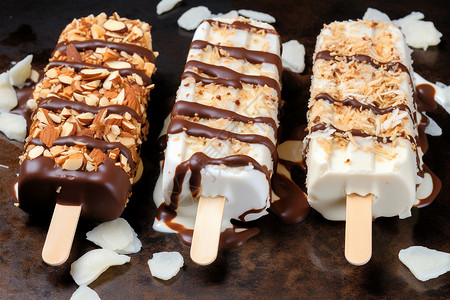 巧克力坚果冰淇淋图片
