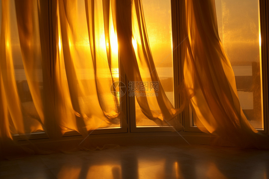 室内装饰的窗帘图片