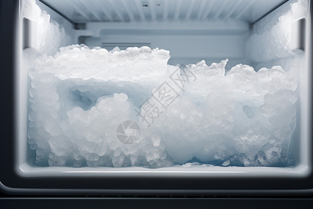 半透明的结冰冰块背景图片
