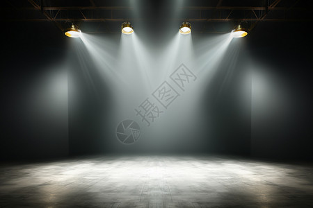 舞台展示舞台上的聚光灯背景