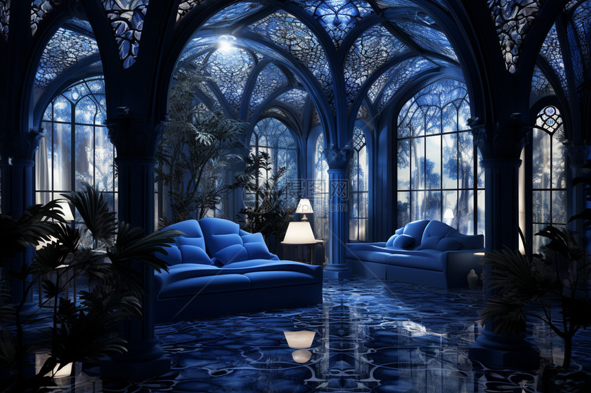 梦幻的城堡魔幻卧室图片