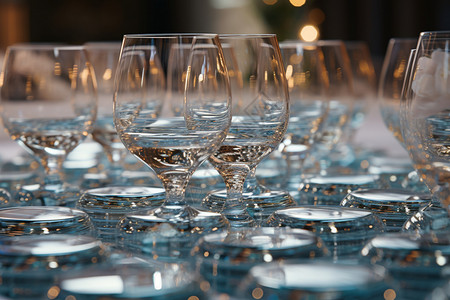 透明的玻璃酒杯图片