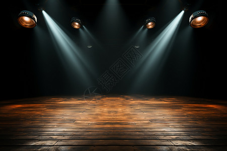 木质地板的舞台图片