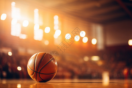 比赛篮球素材篮球场上的篮球背景