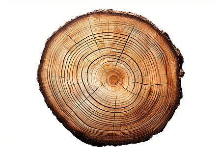 抽象树轮树木的树龄背景