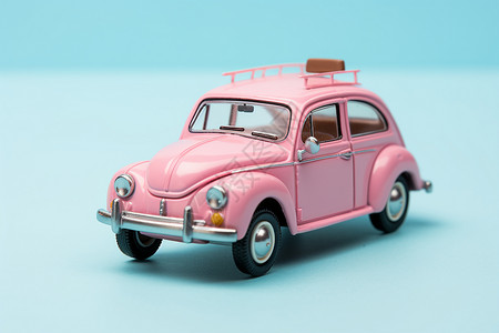 粉色玩具车图片