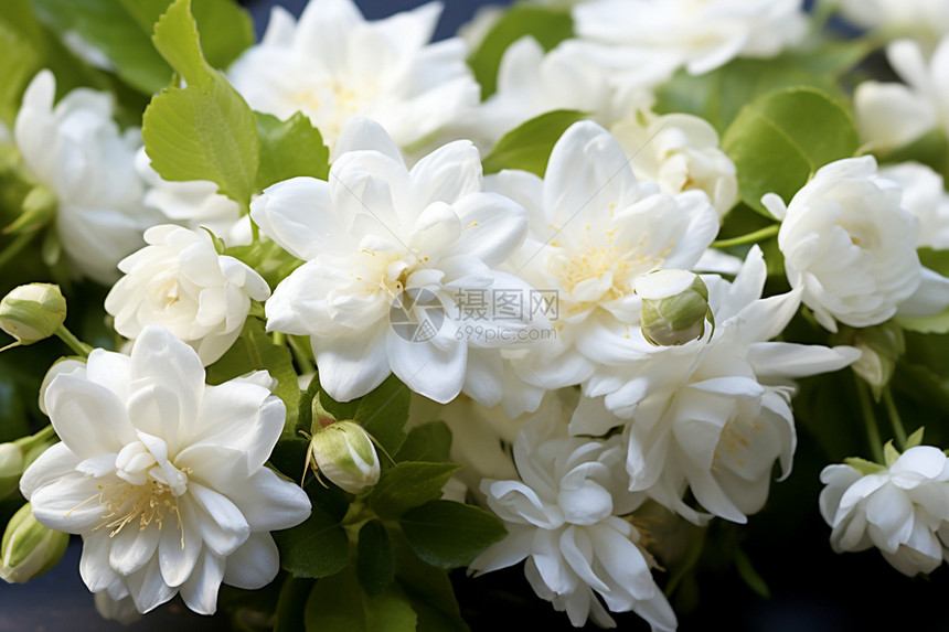 美丽的白色花朵图片