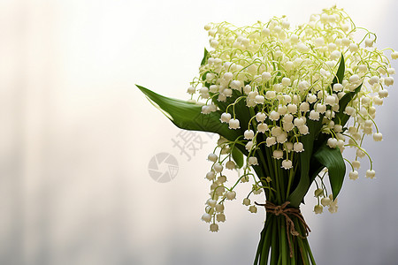 清新自然的白色花束图片