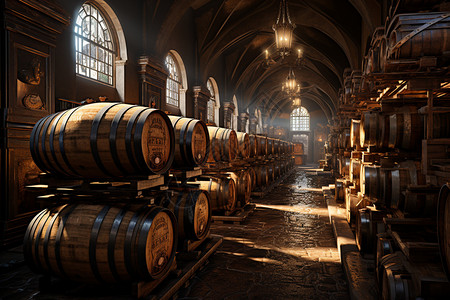 酿造工艺工业酿造葡萄酒发酵存储工厂背景