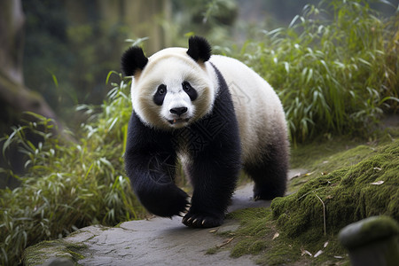 肥胖可爱的熊猫图片