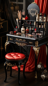 古典华丽的化妆桌图片