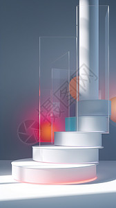 家电卖场创意阶梯展示空间概念图设计图片