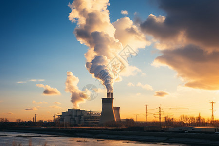 工厂的废气污染图片