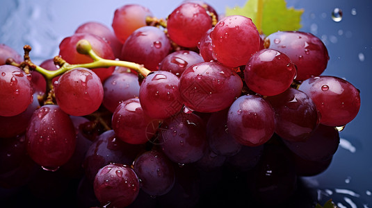 清香美味的葡萄水果图片