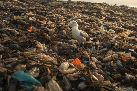 塑料垃圾污染图片