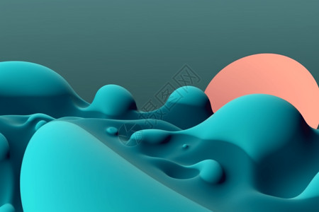 流体形状抽象背景图片