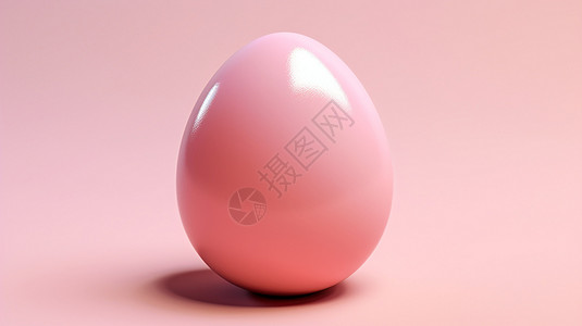 光滑的浅粉色鸡蛋背景图片