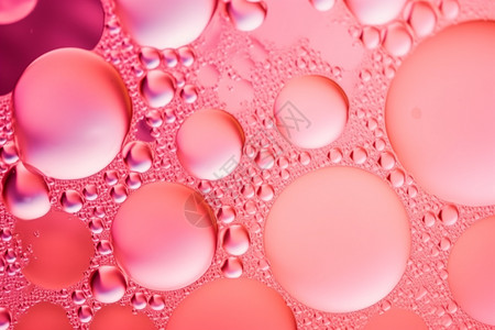 粉红色气泡纹理背景图片