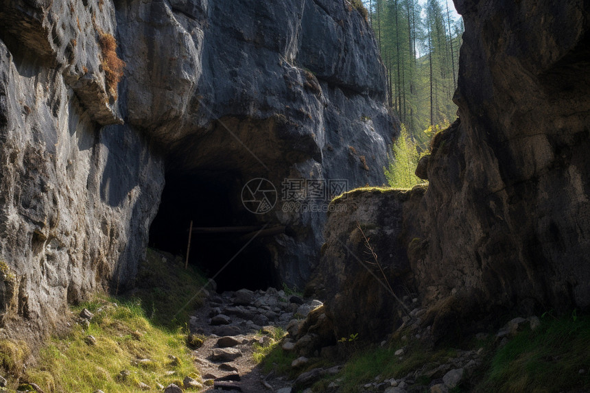 神秘的地下洞穴图片