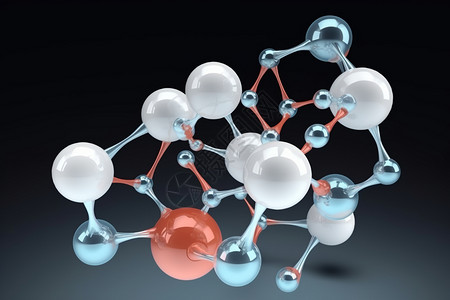 分子结构模型背景图片