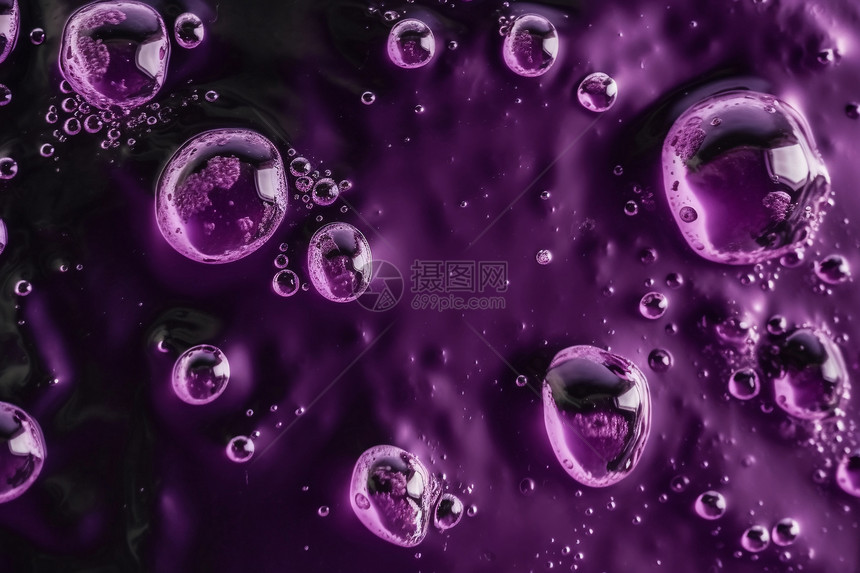 紫色的气泡图片