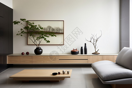 现代极简室内客厅背景图片