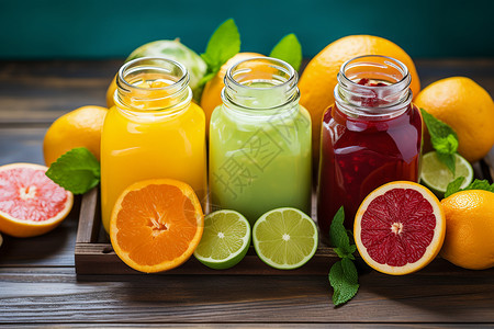 每日鲜橙营养美味的新鲜果汁背景