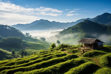 山林茶园图片