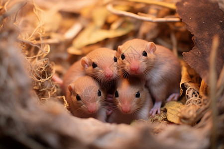 小鼠宝宝动物高清图片素材