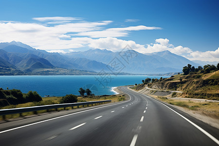 海边的美丽景色图片海边蜿蜒的公路背景