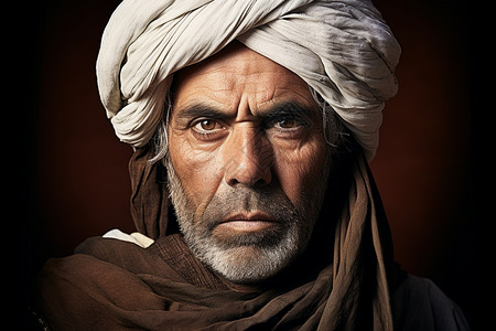 中东阿拉伯男子肖像图片