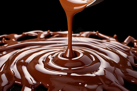 丝滑巧克力背景图片