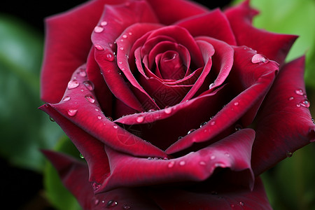 下雨天开放的玫瑰背景图片