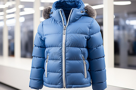 蓬松的冬季外套背景图片