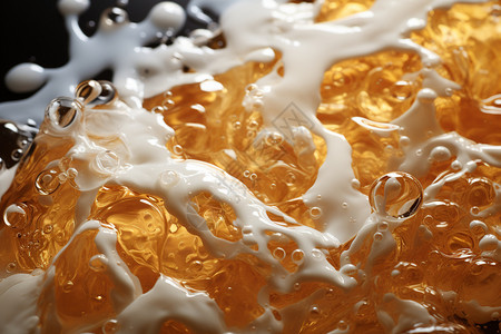 牛奶泡沫醇香的液体酒精设计图片
