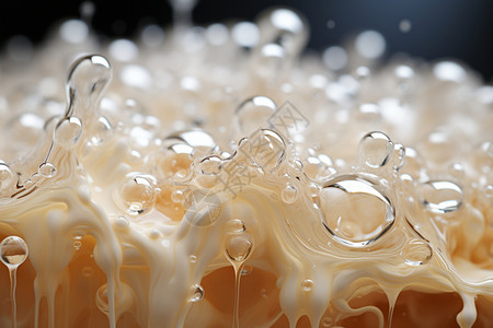 饮品蛋糕展示的啤酒泡沫设计图片