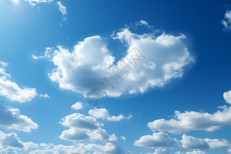 天空上的云朵背景图片